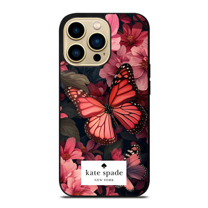 KATE SPADE NEW YORK FLOWER BUTTTERFLY iPhone 14 Pro Max Case Cover