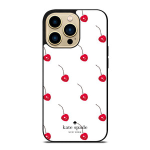 KATE SPADE NEW YORK LOGO CHERRIES iPhone 14 Pro Max Case Cover