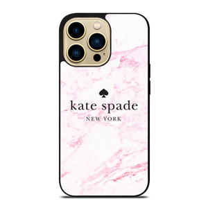 KATE SPADE NEW YORK LOGO PINK MARBLES iPhone 14 Pro Max Case Cover KATE SPADE NEW YORK LOGO PINK MARBLES iPhone 14 Pro Max Case Cover