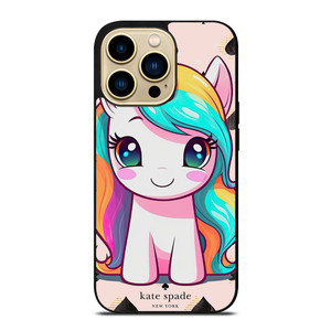 KATE SPADE NEW YORK LOGO PRETTY UNICORN iPhone 14 Pro Max Case Cover