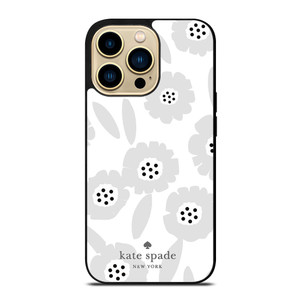 KATE SPADE NEW YORK LOGO WHITE FLOWER iPhone 14 Pro Max Case Cover