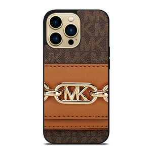 MICHAEL KORS MK LOGO BROWN BAG iPhone 14 Pro Max Case Cover