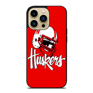 NEBRASKA HUSKERS LOGO UNIVERSITY FOOTBALL ICON iPhone 14 Pro Max Case Cover