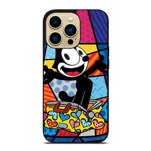 ROMERO BRITTO FELIX THE CAT ART iPhone 14 Pro Max Case Cover ROMERO BRITTO FELIX THE CAT ART iPhone 14 Pro Max Case Cover