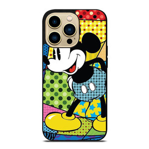 ROMERO BRITTO MICKEY MOUSE ART iPhone 14 Pro Max Case Cover