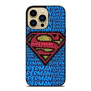 SUPERMAN TYPOGRAPHY LOGO iPhone 14 Pro Max Case Cover SUPERMAN TYPOGRAPHY LOGO iPhone 14 Pro Max Case Cover