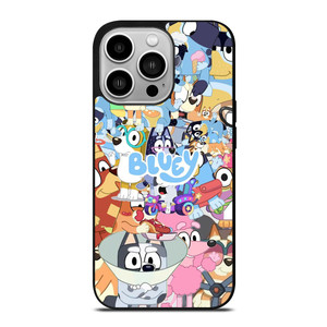 BLUEY CARTOON CHARACTERS COLLAGE iPhone 14 Pro Case Cover