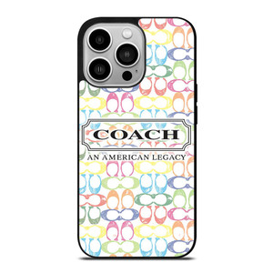 COACH NEW YORK LOGO AMERICAN LEGACY COLORFUL PATTERN iPhone 14 Pro Case Cover COACH NEW YORK LOGO AMERICAN LEGACY COLORFUL PATTERN iPhone 14 Pro Case Cover