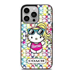 COACH NEW YORK LOGO HELLO KITTIE BARBIE iPhone 14 Pro Case Cover