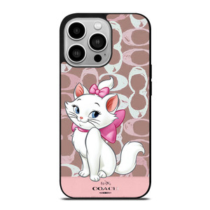 COACH NEW YORK LOGO MARIE ARISTOCAT DISNEY iPhone 14 Pro Case Cover