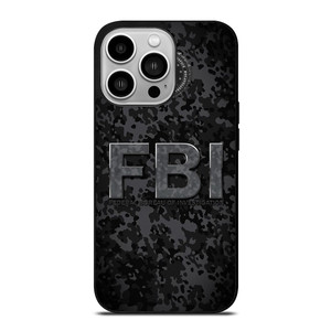 FBI LOGO CAMO iPhone 14 Pro Case Cover