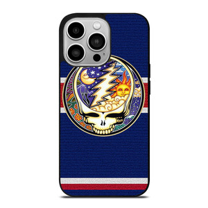 GRATEFUL DEAD BAND SKULL LOGO MOON AND SUN iPhone 14 Pro Case Cover