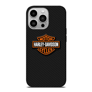 HARLEY DAVIDSON MOTORCYCLES LOGO CARBON iPhone 14 Pro Case Cover