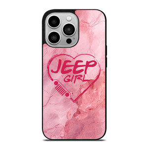 JEEP GIRL LOGO LOVE MARBLE iPhone 14 Pro Case Cover