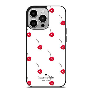 KATE SPADE NEW YORK LOGO CHERRIES iPhone 14 Pro Case Cover
