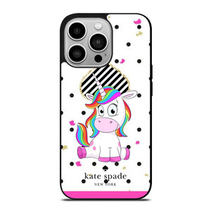 KATE SPADE NEW YORK LOGO CUTE UNICORN iPhone 14 Pro Case Cover