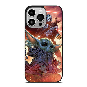 MANDALORIAN AND BABY YODA STAR WARS iPhone 14 Pro Case Cover MANDALORIAN AND BABY YODA STAR WARS iPhone 14 Pro Case Cover