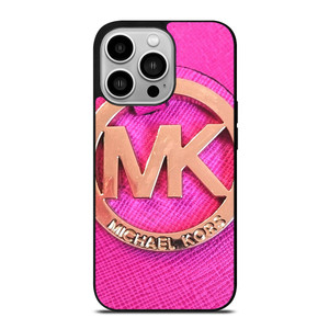MICHAEL KORS MK LOGO PINK GOLD EMBLEM iPhone 14 Pro Case Cover