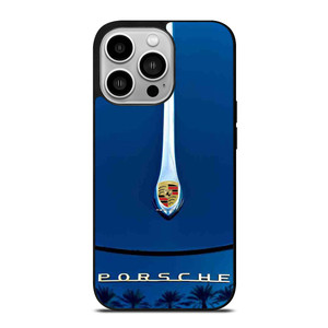 PORSCHE CAR LOGO HOOD EMBLEM iPhone 14 Pro Case Cover
