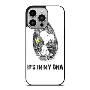 SNOOPY THE PEANUTS FINGER PRINT MY DNA iPhone 14 Pro Case Cover