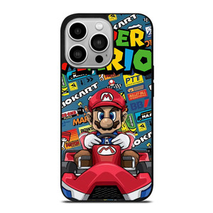 SUPER MARIO BROSS NINTENDO GAME MARIO CART iPhone 14 Pro Case Cover