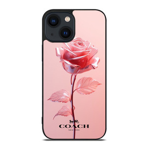 COACH NEW YORK PINK ROSE iPhone 14 Plus Case Cover