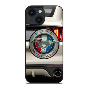 FORD MUSTANG CAR LOGO WHITE iPhone 14 Plus Case Cover