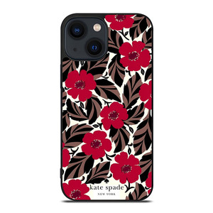 KATE SPADE NEW YORK LOGO RED ROSES iPhone 14 Plus Case Cover