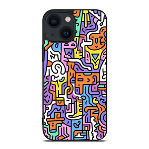 KEITH HARING ART COLORFUL STYLE iPhone 14 Plus Case Cover