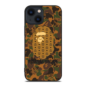 MCM MICHAEL CROMER MUNICH BATHING APE CAMO iPhone 14 Plus Case Cover