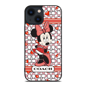 MINNIE MOUSE DISNEY COACH NEW YORK LOGO iPhone 14 Plus Case Cover