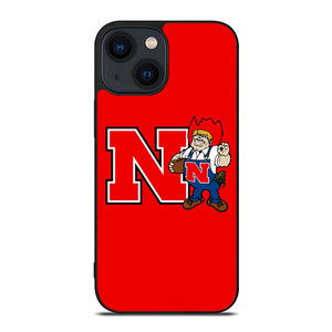 NEBRASKA HUSKERS ICON UNIVERSITY FOOTBALL LOGO iPhone 14 Plus Case Cover