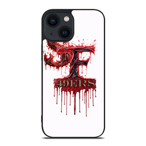 SAN FRANCISCO 49ERS FOOTBALL BLOODY LOGO iPhone 14 Plus Case Cover