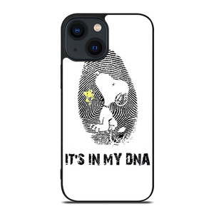SNOOPY THE PEANUTS FINGER PRINT MY DNA iPhone 14 Plus Case Cover