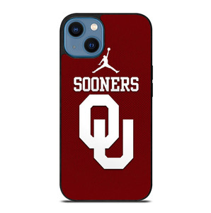 AIR JORDAN OKLAHOMA SOONERS UNIVERSITY FOOTBALL TEAM LOGO iPhone 14 Case Cover
