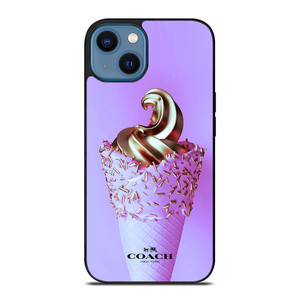 COACH NEW YORK LOGO GOLDEN ICE CREAM ICON iPhone 14 Case Cover