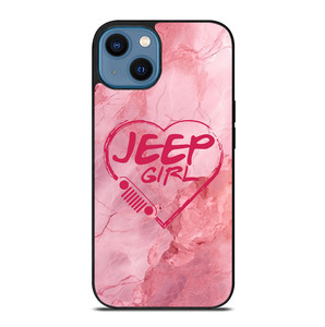 JEEP GIRL LOGO LOVE MARBLE iPhone 14 Case Cover