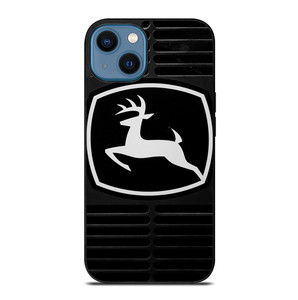 JOHN DEERE TRACTOR LOGO BLACK iPhone 14 Case Cover JOHN DEERE TRACTOR LOGO BLACK iPhone 14 Case Cover