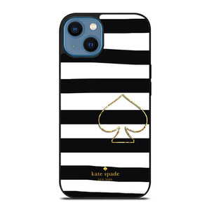 KATE SPADE NEW YORK BLACK STRIPES iPhone 14 Case Cover