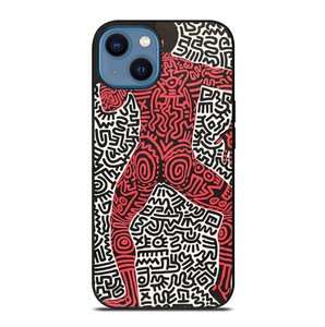 KEITH HARING ART INTO 84 iPhone 14 Case Cover