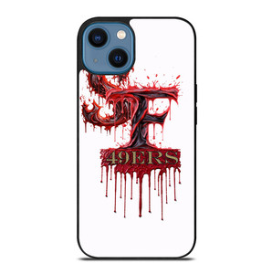 SAN FRANCISCO 49ERS FOOTBALL BLOODY LOGO iPhone 14 Case Cover SAN FRANCISCO 49ERS FOOTBALL BLOODY LOGO iPhone 14 Case Cover