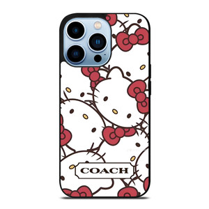 COACH NEW YORK HELLO KITTY FACE COLLAGE iPhone 13 Pro Max Case Cover COACH NEW YORK HELLO KITTY FACE COLLAGE iPhone 13 Pro Max Case Cover
