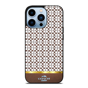 COACH NEW YORK ICON BROWN EMBLEM iPhone 13 Pro Max Case Cover COACH NEW YORK ICON BROWN EMBLEM iPhone 13 Pro Max Case Cover