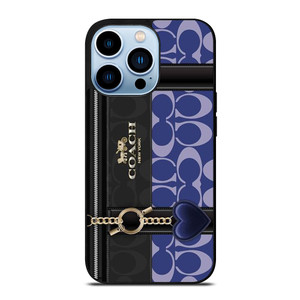 COACH NEW YORK LOGO BLUE BAG iPhone 13 Pro Max Case Cover