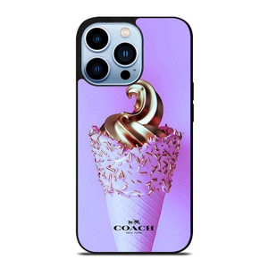 COACH NEW YORK LOGO GOLDEN ICE CREAM ICON iPhone 13 Pro Max Case Cover