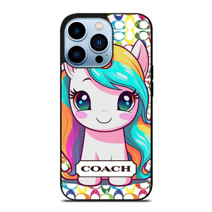 COACH NEW YORK LOGO PRETTY UNICORN iPhone 13 Pro Max Case Cover