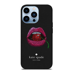 KATE SPADE NEW YORK LIPS AND CHERRY iPhone 13 Pro Max Case Cover KATE SPADE NEW YORK LIPS AND CHERRY iPhone 13 Pro Max Case Cover