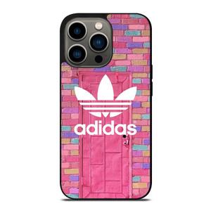 ADIDAS LOGO PINK WALL iPhone 13 Pro Case Cover