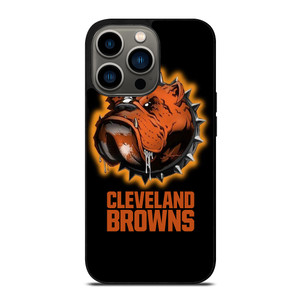 CLEVELAND BROWNS FOOTBALL LOGO DAWG POUND MASCOT iPhone 13 Pro Case Cover