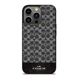 COACH NEW YORK LOGO DARK GREY iPhone 13 Pro Case Cover COACH NEW YORK LOGO DARK GREY iPhone 13 Pro Case Cover